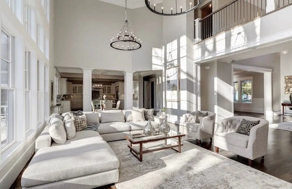 Mẫu phòng khách phong cách luxury ấn tượng (Nguồn ảnh: sưu tầm)